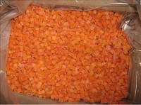 Carrot cubes Frozen Vegetables Vegs